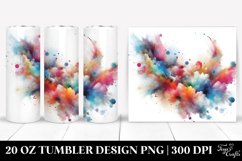 Colorful Watercolor Particles | 20 Oz Tumbler Product Image 1