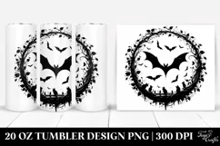 Simple Bat Clipart, High-Res 20 Oz Tumbler Product Image 1