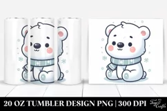 Cute Baby Polar Bear Clipart Product Image 1