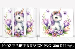 Cute Baby Unicorn Crocus | 20 oz Tumbler Product Image 1