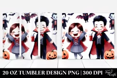 Simple Funny Vampire Halloween Clipart 20 Oz Tumbler Product Image 1