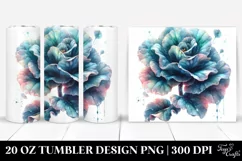 Shiny Begonia Watercolor | 20 Oz Tumbler Product Image 1