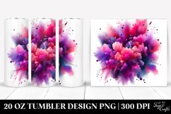 Colorful Magenta Gliterry Particles | 20 Oz Tumbler Product Image 1