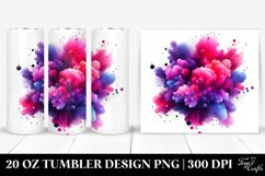 Colorful Magenta Gliterry Particles | 20 Oz Tumbler Product Image 1