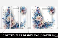 Glossy Delphinium Clipart 20 Oz Tumbler Product Image 1