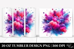 Colorful Magenta Gliterry Particles | 20 Oz Tumbler Product Image 1