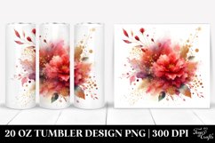 Colorful Redish Splash Foil | 20 Oz Tumbler Product Image 1