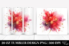 Colorful Redish Splash Foil | 20 Oz Tumbler Product Image 1