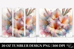 Glossy Gladiolus Tumbler Product Image 1