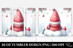 Christmas Gnomes Painting | 20 oz Tumbler Product Image 1