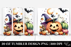 Simple Funny Pumpkin Halloween Clipart 20 Oz Tumbler Product Image 1