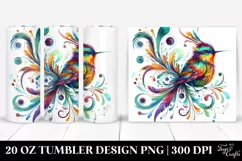 Vibrant Whimsical Bird | 20 Oz Tumbler Product Image 1