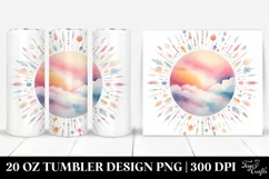Colorful Pastel Sun | 20 Oz Tumbler Product Image 1