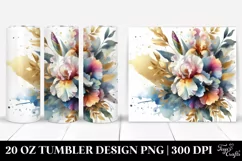 Colorful Abstract Bouquet 20 Oz Tumbler Product Image 1