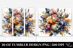 Colorful Abstract Bouquet 20 Oz Tumbler Product Image 1