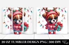 Expressive Boxer 20 Oz Tumbler with Christmas Accessories Product Image 1