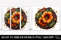 Shiny Nasturtium Stained Tumbler | 20 Oz Product Image 1