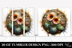Shiny Nasturtium Stained Tumbler | 20 Oz Product Image 1