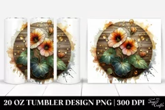 Shiny Nasturtium Stained Tumbler | 20 Oz Product Image 1