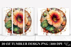 Shiny Nasturtium Stained Tumbler | 20 Oz Product Image 1
