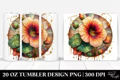Shiny Nasturtium Stained Tumbler | 20 Oz Product Image 1