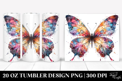 Butterfly Splash Painting 20 Oz Tumbler Product Image 1