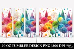 Vibrant Rainbow Trees | 20 oz Tumbler Product Image 1