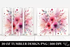 Colorful Pinkish Background | 20 Oz Tumbler Product Image 1