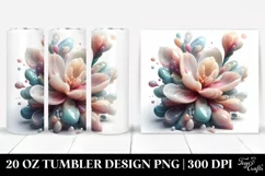 Magnolia Flower Summer 20 Oz Tumbler Product Image 1