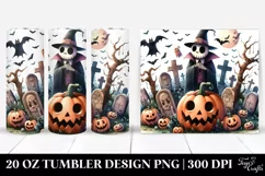 Simple Funny Graveyard Halloween Clipart 20 Oz Tumbler Product Image 1