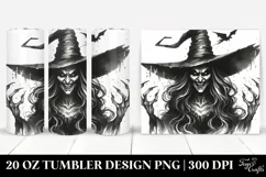 Washed Retro Witch Clipart, High-Res 20 Oz Tumbler Product Image 1