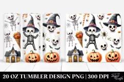 Simple Funny Skeleton Halloween Clipart 20 Oz Tumbler Product Image 1