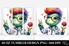Proud Baby Dinosaur with Victory Sign Product Image 1