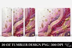 Colorful Magenta Glittery Background | 20 oz Tumbler Product Image 1