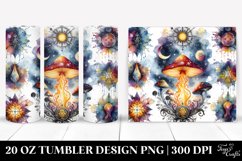 Vibrant Magical Celestial Mushroom 20 Oz Tumbler Product Image 1