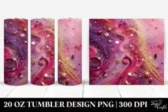Colorful Magenta Gliterry Background | 20 Oz Tumbler Product Image 1