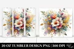 Colorful Abstract Bouquet 20 Oz Tumbler Product Image 1