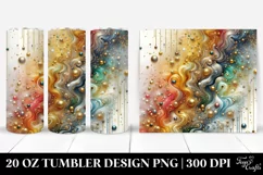 Colorful Gliterry Background With Golden Foil | 20 Oz Product Image 1