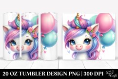 Cute Baby Unicorn With Cool Haircut | 20 Oz Tumbler Product Image 1