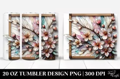Abstract Pastel Cherry Blossom made of , Transparent 20 Oz Product Image 1