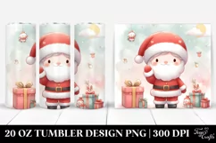 Pastel Simple Santa | 20 oz Tumbler Product Image 1