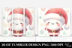 Pastel Simple Santa | 20 oz Tumbler Product Image 1