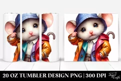 Cute Baby Mouse Posing with Cool Haircut, High-Res 20 Oz Product Image 1
