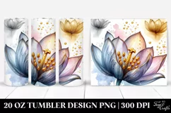Shiny Detailed Tulip Tumbler | 20 Oz Product Image 1