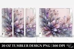 Abstract Pastel Lavender made of , Transparent 20 Oz Tumbler Product Image 1