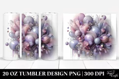 Abstract Pastel Lavender made of , Transparent 20 Oz Tumbler Product Image 1