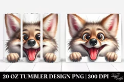 Cute Funny Coyote Tumbler | 20 Oz Product Image 1