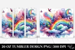 Colorful Watercolor Vibrant Tumbler Product Image 1
