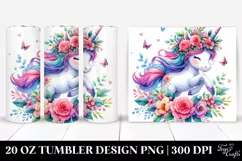 Vibrant Baby Unicorn Tumbler Product Image 1