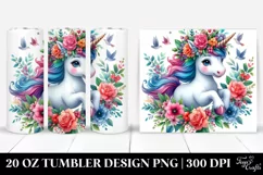 Vibrant Baby Unicorn Tumbler Product Image 1